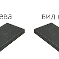 Ступени Серфейс/ surface Стил Ступ.60 Угл.пр 33x60