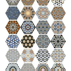 Керамогранит Андалуси (24 вида рисунка) 28,5x33