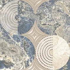 Керамическая плитка Вставка Аксима Ричмонд d1 синяя 30x60