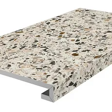 Ступени kerama marazzi km6060g0031rgcf фронтальная клееная Бричиола бежевый светлый матовый обрезной 33x60