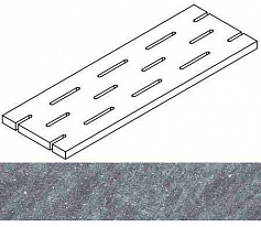 Италон СИЛВЕР РЕШЁТКА 20X60 серый для улицы для крыльца