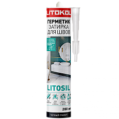 Силиконовый герметик-затирка Литокол Litosil (черный графит)