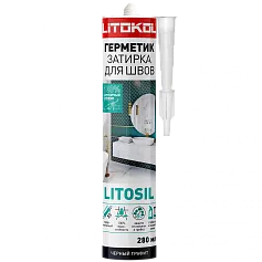 Силиконовый герметик-затирка Литокол Litosil (черный графит)