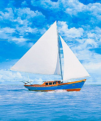 Керама Марацци Панно Читара Яхта белый для ванной