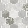 Керамическая плитка Гексацемент/ hexacement Декор Светло-Серый 20x60