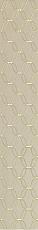 Керамическая плитка ethereal золотой геометрический бордюр светло-бежевый 9x60