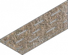 Италон ЭМЕРАЛЬД РЕШЁТКА 20X60 ПР коричневый для крыльца для улицы