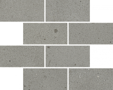 Мозаика Италон Авангард Айрон Минибрик 610110001214 серый 23.7x29.5