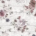 Керамическая плитка Шебби Шик/ shabby chic Панно Цветы (Комплект Из 2 Шт.) 40x60