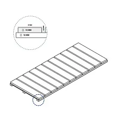 Керамогранит блэк решётка стрим 10 25x60