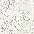 Керамическая плитка kiribati flower szara/grey декор 25x36