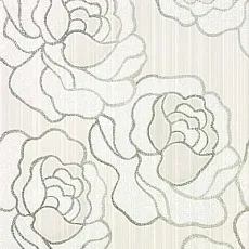 Керамическая плитка kiribati flower szara/grey декор 25x36