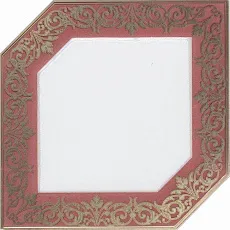 Керамическая плитка Декор Клемансо розовый 15x15