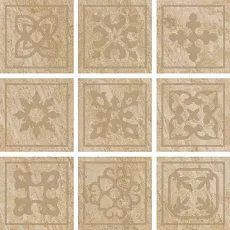 Керамогранит Альпы Беж Вставка 10x10