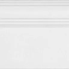 Керамическая плитка Плинтус Монфорте белый обрезной 20x40