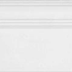 Керамическая плитка Плинтус Монфорте белый обрезной 20x40