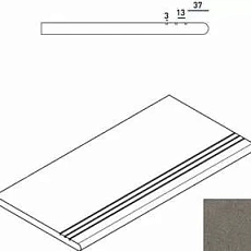 Керамогранит Ступень Италон Дискавер x2 fume gradino round grip dx 30x60 30x60