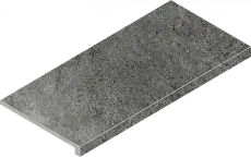 Ступени Италон Магма Графит Грип угловая правая 620070002969 серый 33x60