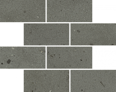 Мозаика Италон Авангард Блэк Минибрик 610110001215 черный 23.7x29.5