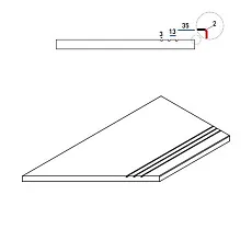 Керамогранит orobico bor.30x60 grip sx 30x60