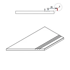 Керамогранит orobico bor.30x60 grip sx 30x60