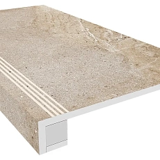 Ступени Комплект estima ka03 Аметис Кайлас/ ametis kailas light Браун (33x120 Непол. Прямоугол. Бортик С Насечками + Подступенок 14,5x120) 33x120