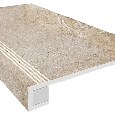 Ступени Комплект estima ka03 Аметис Кайлас/ ametis kailas light Браун (33x120 Непол. Прямоугол. Бортик С Насечками + Подступенок 14,5x120) 33x120