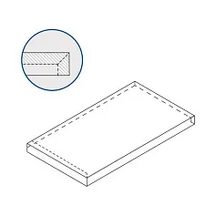 Ступени orobico x2 scalino 33x60 ang.sx 33x60