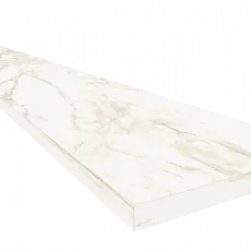 Ступени coliseumgres Микеланджело/ michelangelo Ворм Угловая Правая 620070002491 Белый 33x120