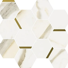 Мозаика Италон  Стелларис/ stellaris Калакатта Голд Шик 28,3Х32,8 30x30