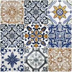 Шахтинская плитка Тенерифе микс верх 04 разноцветный 