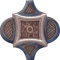 Керамическая плитка Панно kerama marazzi kmp3sta011m6x Арабески Марокко 2 (из 6 частей 6.5x6.5) 10x25