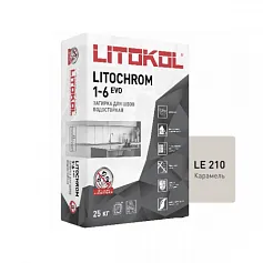 Цветная цементная затирка Литокол LITOCHROM 1-6 EVO 25кг LE.210 карамель