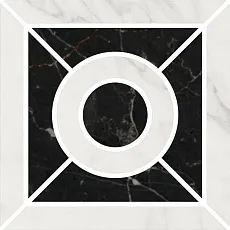 Керамогранит Декор Фрагонар наборный белый 9,9x9,9