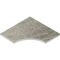 Керамогранит Бортик Нордика Сильвер угловой закругленный 30 620090001059 серый 60x60