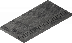 Италон ТИТАНИО БОРTИК 30X60 ГРИП чёрный для улицы для крыльца