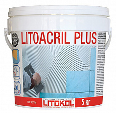 Дисперсионный клей белого цвета LITOACRIL PLUS