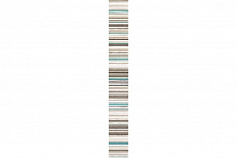 Tubadzin Gris turguoise бордюр синий для ванной