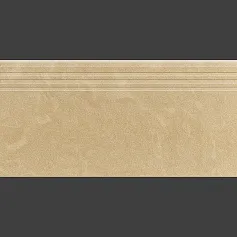 Ступени Амба Охра с насечками 30x60