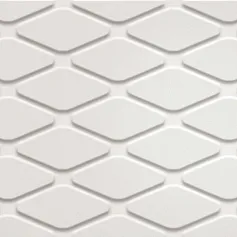 Керамическая плитка 3Д Вайт rhombus Матт 30,5x56