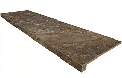 Estima Комплект Estima BR04 Bernini Dark Brown (Ступень 33x120 непол. прямоугол. бортик без насечек + Подступенок 14,5x120) коричневый 