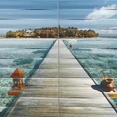 Керамическая плитка maxima azure 1 set of 6 elements панно 67,3x89,8