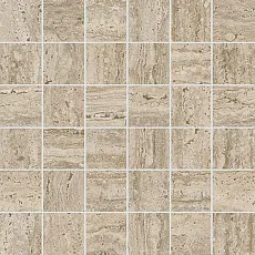 Декор Керама Марацци kmd2msa009gr Про Травертин мозаичный бежевый матовый обрезной 30x30
