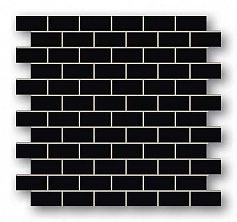 Tubadzin Hyde park 1 мозаика чёрный для ванной