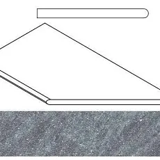 Керамогранит СИЛВЕР БОРТИК 30x60 ЗАКРУГЛ.ПР 30x60