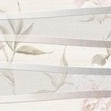 Керамическая плитка турин цветы светло-бежевый 20x50