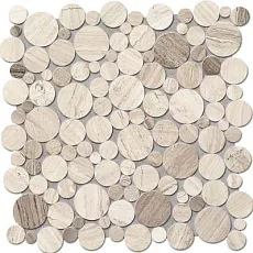 Мозаика drops Стоун grey circle мозаика 30,5x30,5