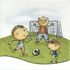 Керамическая плитка Декор kerama marazzi os\a253\5009 Веселые старты Футбол 20x20