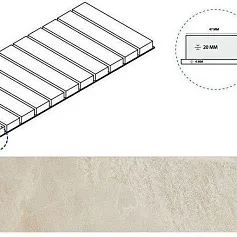 Керамогранит уайт решётка стрим 20 пр 25x60