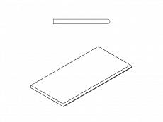 Керамогранит БЛЭК БОРТИК ЗАКРУГЛЁННЫЙ 30x60